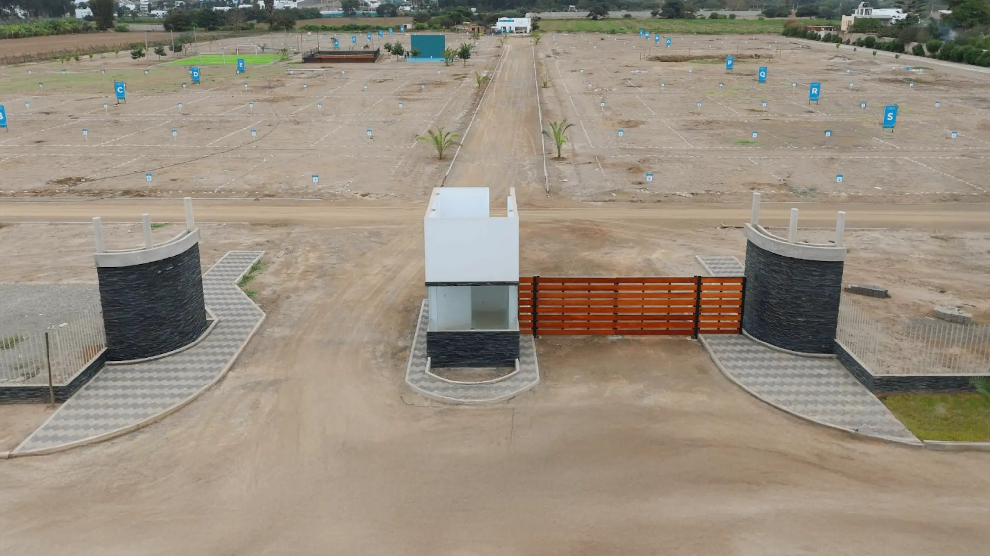 Imagen de avance de Pórtico de Ingreso en el Condominio Apolo